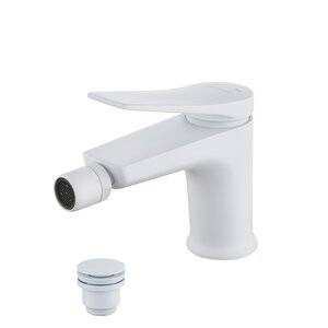 Изображение товара Смеситель для биде Lemark Bronx LM3708MW, с донным клапаном, белый