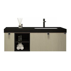 Изображение товара Тумба с раковиной Black&White Gravity AV706.1200, 120 см, цвет матовое золото