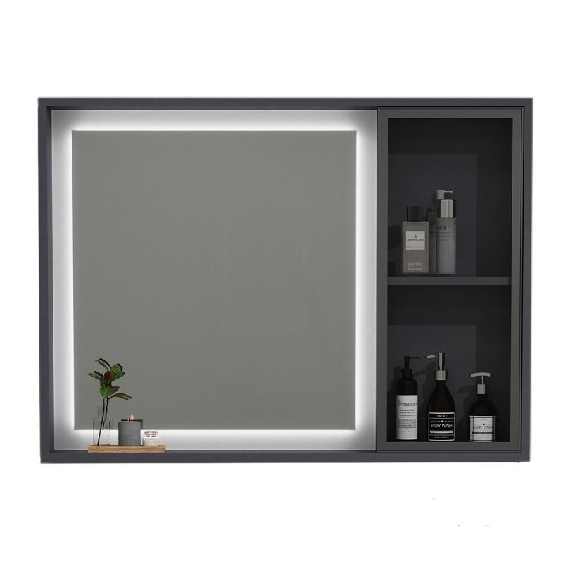 Изображение товара Зеркальный шкаф Black&White Universe U910.MC1000, 95 x 70 см, LED-подсветка, сенсорное включение