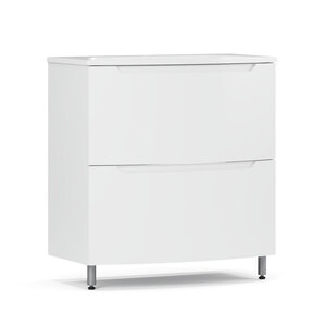 Изображение товара Тумба под раковину Belux Ганновер Н 80-02, 4810924289957, 80 см, подвесная, белый глянцевый