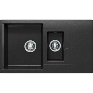 Изображение товара Кухонная мойка Polygran Brig-870 № 16 627383, 87 см, искусственный камень, черный