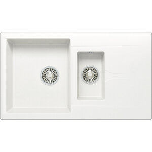Изображение товара Кухонная мойка Polygran Brig-870 № 36 627390, 87 см, искусственный камень, белый хлопок