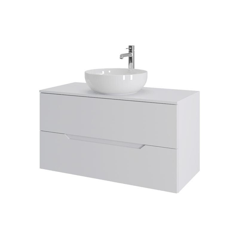 Изображение товара Тумба с раковиной Orange Line Li-100TuwMDF+B07-420W 1000x460 мм белый матовый Soft Touch Изображение товара Тумба с раковиной Orange Line Li-100TuwMDF+B07-420W 1000x460 мм белый матовый Soft Touch