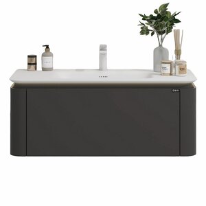Изображение товара Тумба с раковиной Black&White Universe U935.1200 120 см серый ванная мебель
