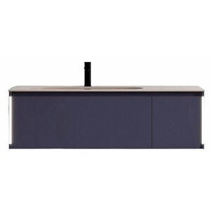 Изображение товара Тумба с раковиной Black&White Universe U945.1200, 120 см, цвет синий