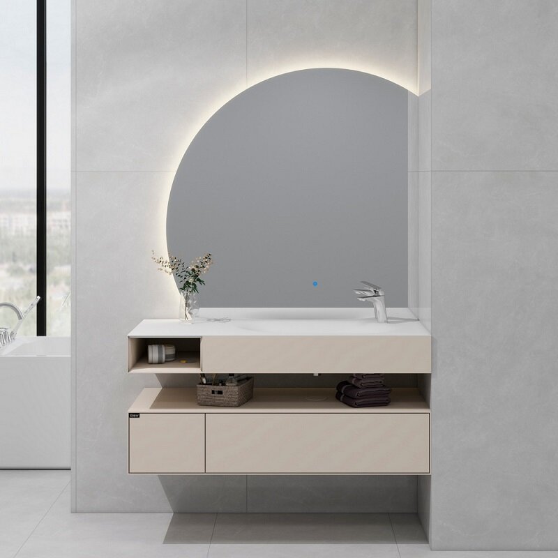 Изображение товара Зеркало Black&White Universe U955.MR1000L/R, 110 см, левое/правое, LED-подсветка, сенсорное включение