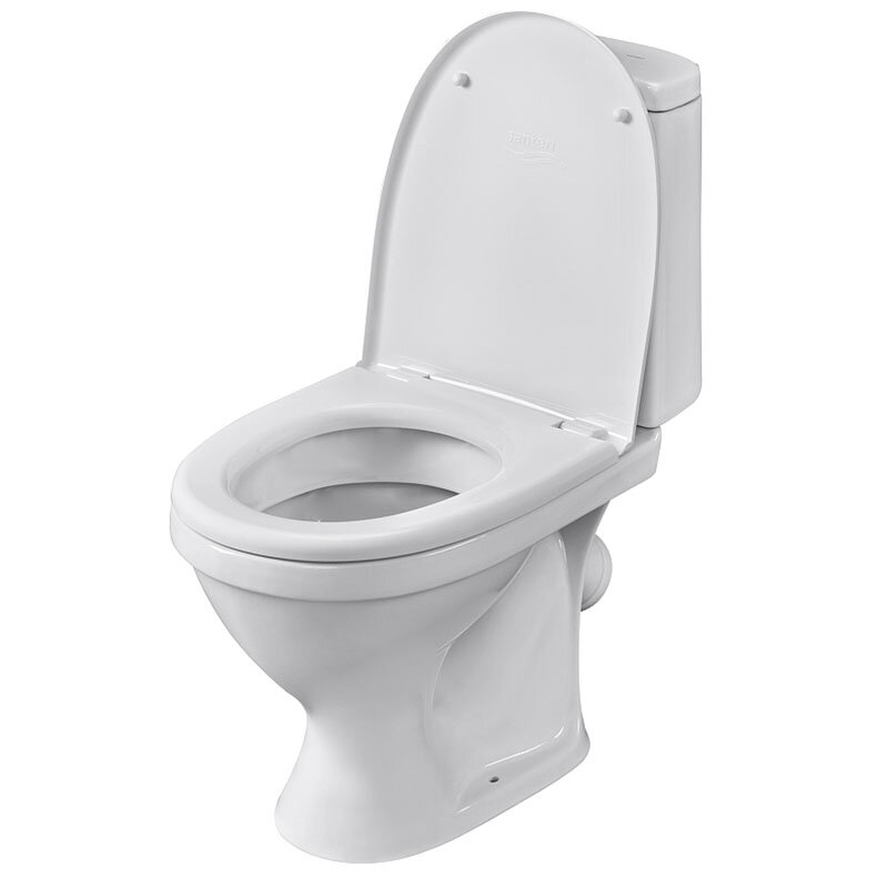 Изображение товара Унитаз-компакт Santeri Прайм стандарт с каскадным сливом и угловым выпуском