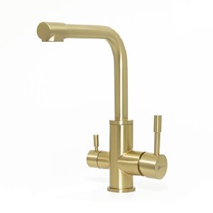Изображение товара Смеситель для кухонной мойки Lemark Expert LM5061LGN, с подключением к фильтру с питьевой водой, золото светлое