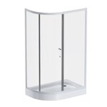 Душевой уголок Am.Pm Like Solo Slide W83UG-302U120MT, 120 x 80 см, профиль хром матовый, стекло матовое - фото 1 Душевой уголок Am.Pm Like Solo Slide W83UG-302U120MT, 120 x 80 см, профиль хром матовый, стекло матовое - фото 1