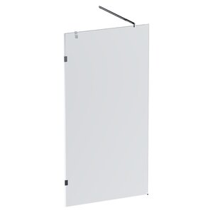 Изображение товара Душевая стенка Am.Pm X-Joy W94UWI-100-F1-BTE, 100 см, со свободным входом, стекло прозрачное, фурнитура черная