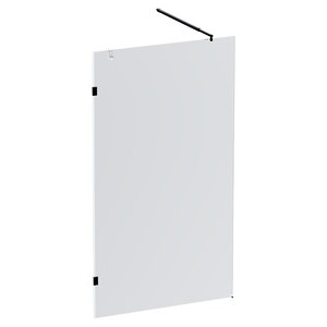 Изображение товара Душевая стенка Am.Pm X-Joy W94UWI-110-F1-BTE, 110 см, со свободным входом, стекло прозрачное, фурнитура черная