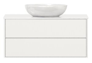 Изображение товара Тумба под раковину Belux Джаз НП 110-02, 4810924283078, 110 см, подвесная, белый глянцевый
