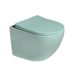 Изображение товара Унитаз подвесной SantiLine SL-5103 безободковый светло-зеленый