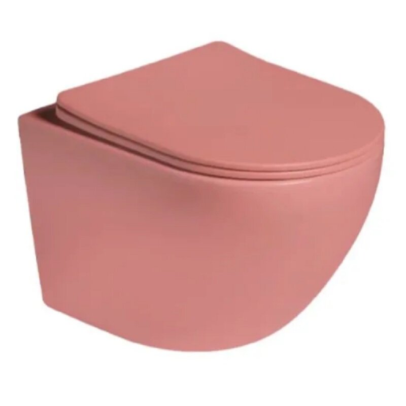 Изображение товара Унитаз подвесной SantiLine SL-5104, безободковый, персиковый