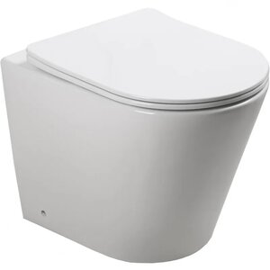 Изображение товара Унитаз приставной SantiLine SL-5020T, безободковый, сиденье микролифт, смыв торнадо, цвет белый