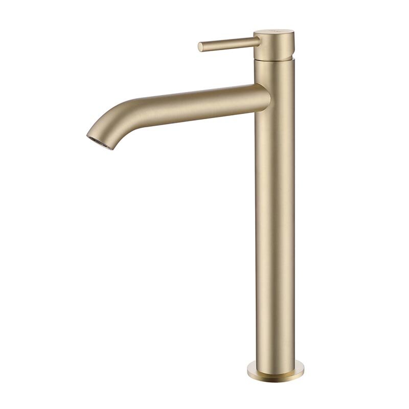 Изображение товара Смеситель Abber Wasser AF8111G для накладной раковины, высокий, золото матовое