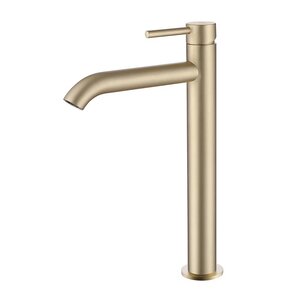 Изображение товара Смеситель Abber Wasser Kreis AF8111G для накладной раковины, высокий, золото матовое