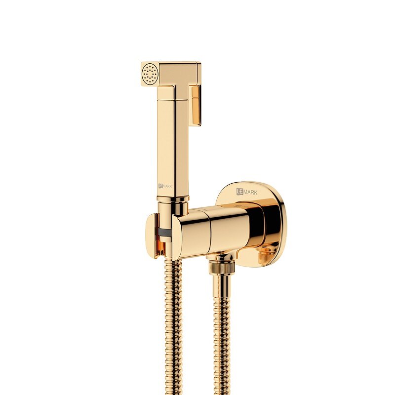 Изображение товара Гигиенический душ со смесителем Lemark Solo LM7172G, золотой