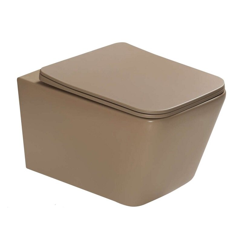 Изображение товара Подвесной унитаз безободковый с комплектом инсталляции и сиденьем микролифт