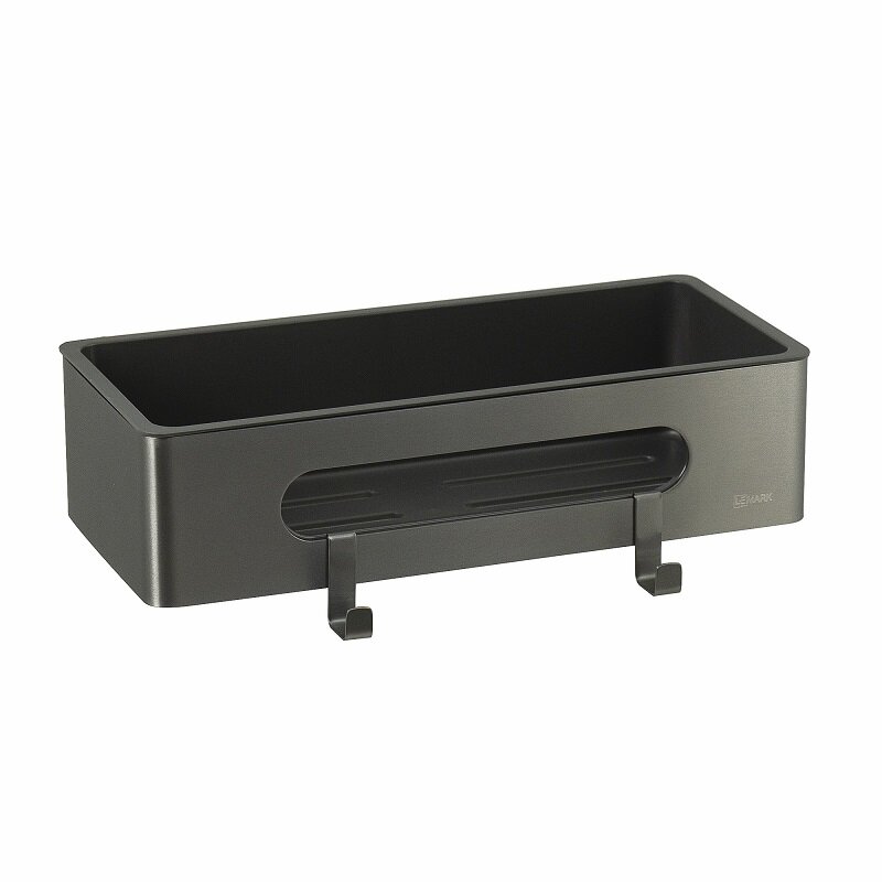 Изображение товара Полка для душа Lemark Шелф Лайн/Shelf Line, 9776045, 30 см, с крючками, графит PVD Изображение товара Полка для душа Lemark Шелф Лайн/Shelf Line, 9776045, 30 см, с крючками, графит PVD