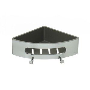 Изображение товара Полка для душа Lemark Shelf line 9771046, 22 см, с крючками, хром/графит