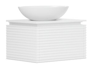 Изображение товара Тумба под раковину Belux Дубай НП 68, подвесная, с подсветкой, белый матовый