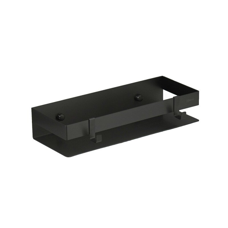 Изображение товара Полка для душа Lemark Шелф Лайн/Shelf Line, 9772050, 30 см, с крючками, черный Изображение товара Полка для душа Lemark Шелф Лайн/Shelf Line, 9772050, 30 см, с крючками, черный