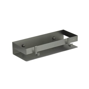 Изображение товара Полка для душа Lemark Shelf line, 9776051, 30 см, с крючками, графит PVD