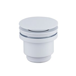 Изображение товара Донный клапан Lemark LM8500MW universal click-clack for sink white matte