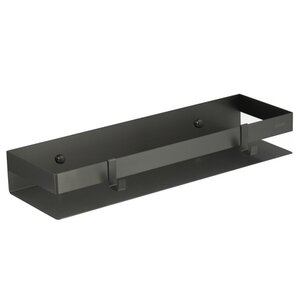 Изображение товара Полка для душа Lemark Shelf line, 9776054, 40 см, с крючками, графит PVD