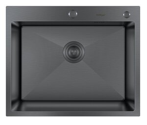 Изображение товара Кухонная мойка Hoffger HFG-6050B черная 60 см из нержавеющей стали PVD