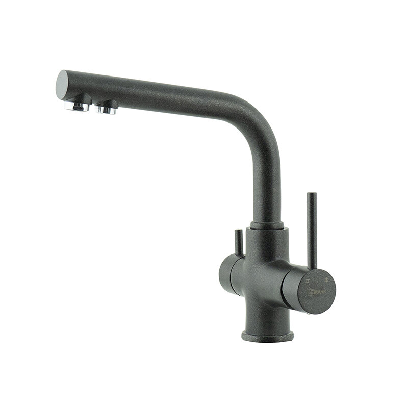 Изображение товара Смеситель для кухонной мойки Lemark Comfort LM3061PAN с подключением к фильтру антрацит