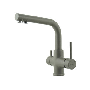 Изображение товара Смеситель для кухонной мойки Lemark Comfort LM3061PGS с подключением к фильтру, серый шёлк