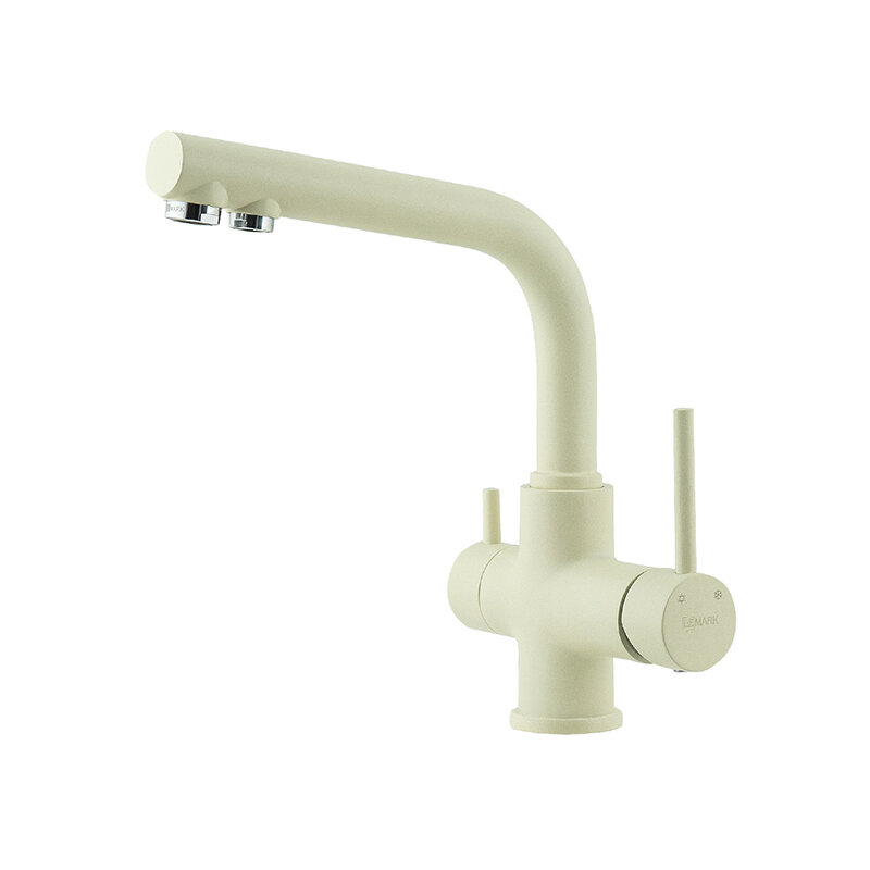 Изображение товара Смеситель для кухонной мойки Lemark Comfort LM3061PSH с подключением к фильтру шампань