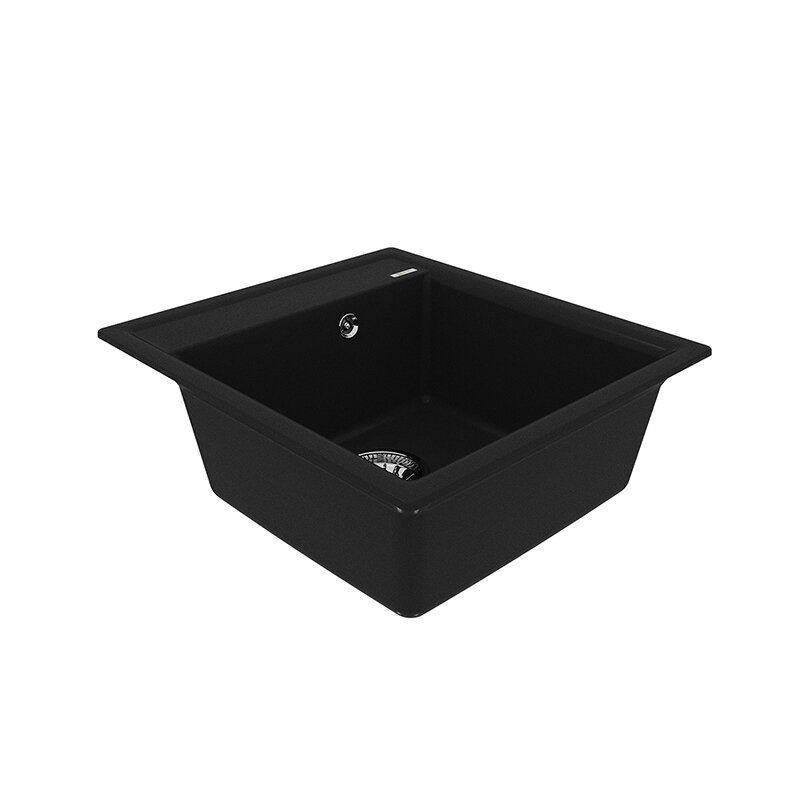 Изображение товара Кухонная мойка Lemark Hanka 9910007, 45 см, искусственный камень, антрацит