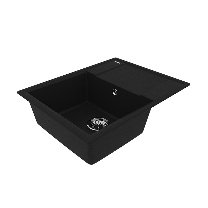 Изображение товара Кухонная мойка Lemark Imandra 9910019, 64 см, материал искусственный камень, антрацит
