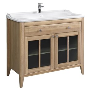 Изображение товара Тумба под раковину Belux Дуглас Н 100-01, 4810924268822, 100 см, напольная, дуб молочный 