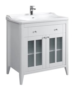 Изображение товара Тумба под раковину Belux Дуглас Эко Н 80-01, 4810924275370, 80 см, напольная, белый матовый