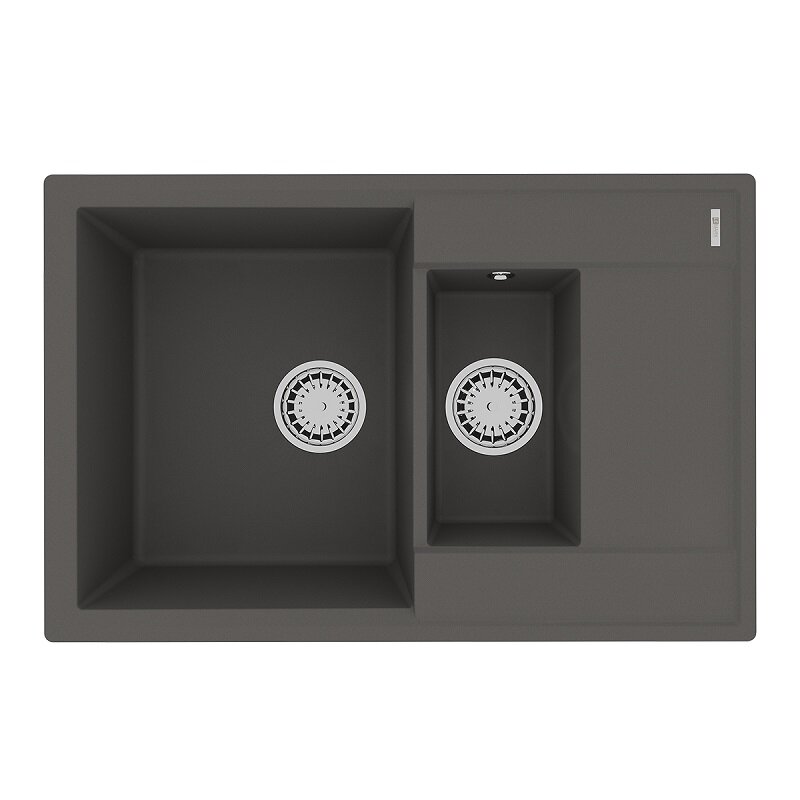 Изображение товара Кухонная мойка Lemark Ramza 9910041 - кварцгранит, 76 см, серый шелк Изображение товара Кухонная мойка Lemark Ramza 9910041 - кварцгранит, 76 см, серый шелк