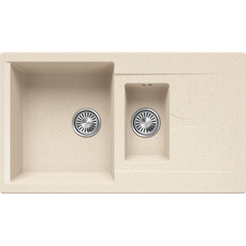 Изображение товара Кухонная мойка Polygran Brig-870 Brig-870 87 см, искусственный камень, кремовая