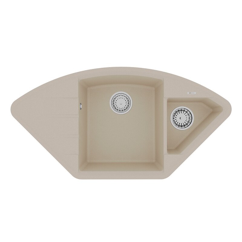 Изображение товара Кухонная мойка Lemark Irkana 9910044, 98 см, бежевый искусственный камень