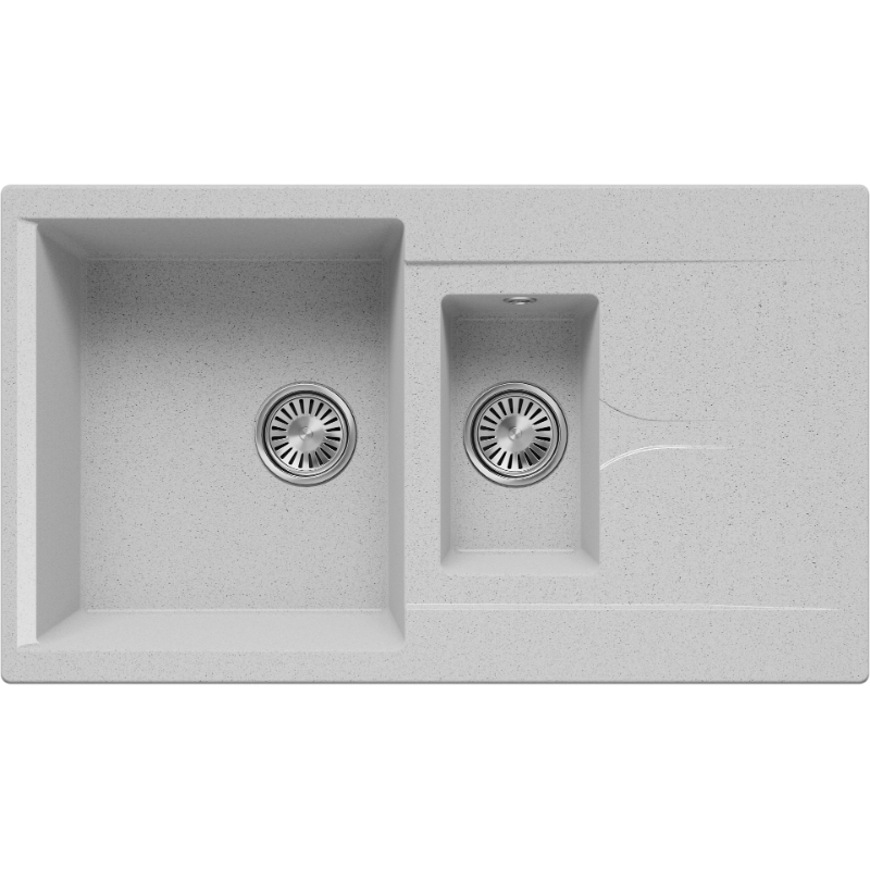 Изображение товара Кухонная мойка Polygran Brig-870 № 314 854963, 87 см, искусственный камень, светло-серый 
