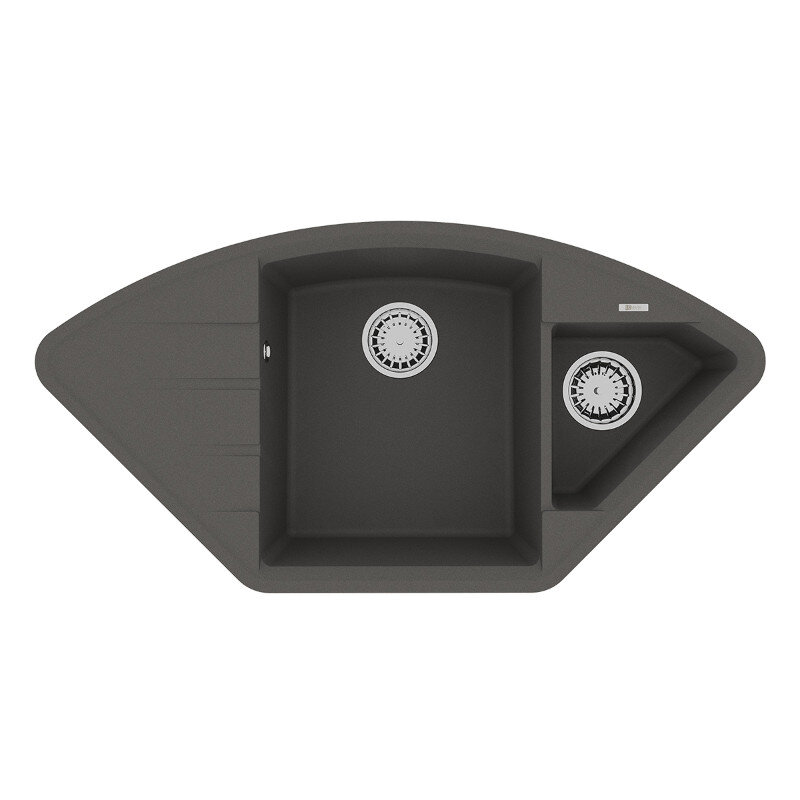 Изображение товара Мойка кухонная Lemark Irkana 9910047 с крылом и дополнительной чашей Изображение товара Мойка кухонная Lemark Irkana 9910047 с крылом и дополнительной чашей