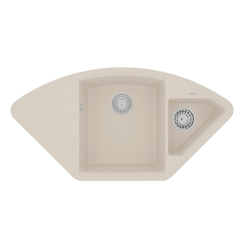 Изображение товара Кухонная мойка Lemark Irkana 9910048, 98 см, искусственный камень, шампань