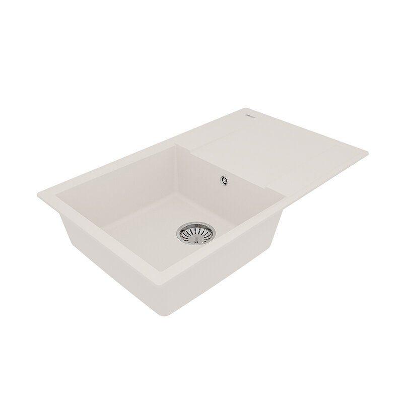 Изображение товара Кухонная мойка Lemark Imandra 84 см из искусственного камня бежевый жасмин