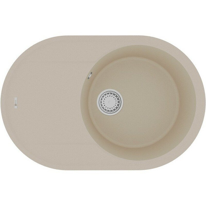 Изображение товара Кухонная мойка Lemark LACHA 9910056 (76 см) кварцгранит бежевый с крылом