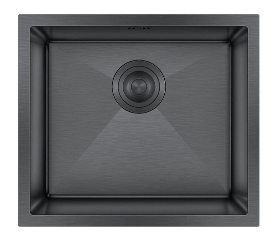 Изображение товара Кухонная мойка Hoffger HFG-5044B черная 50 см из нержавеющей стали PVD