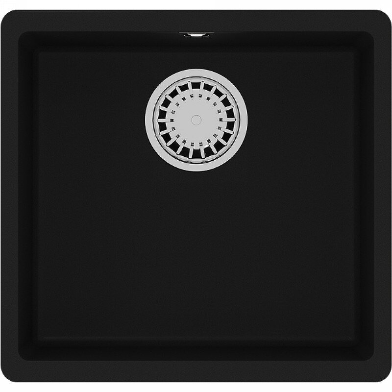 Изображение товара Кухонная мойка Lemark Sinara 440-U 9910067, 44 см, искусственный камень, цвет антрацит