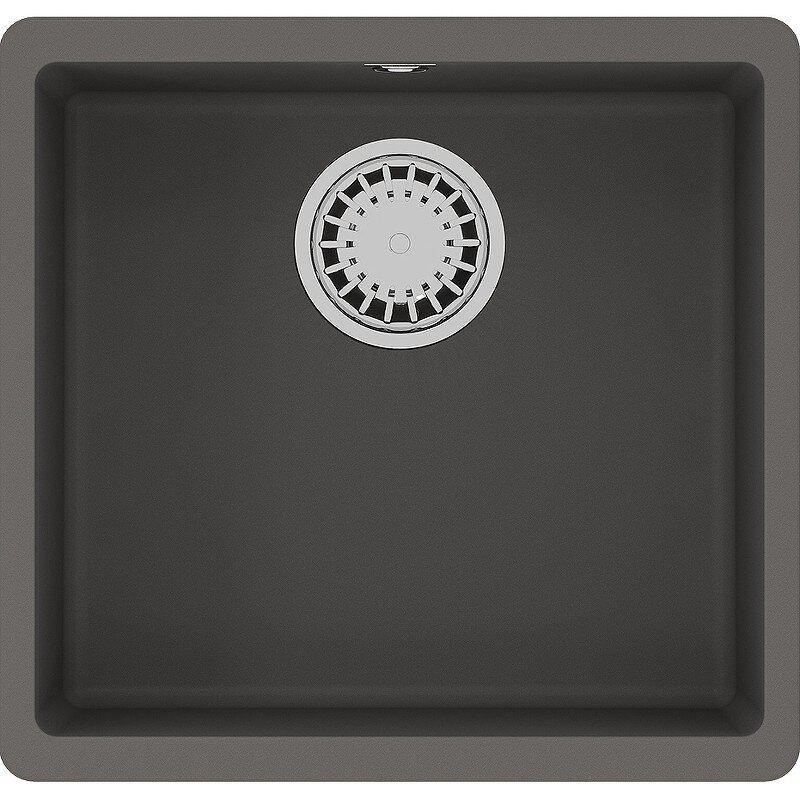 Изображение товара Кухонная мойка Lemark Sinara 440-U из кварцгранита, 44 см, серый шелк
