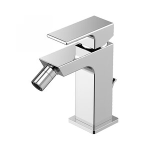 Изображение товара Смеситель для биде Gattoni Kubik 2563/25C0 с донным клапаном хром Италия